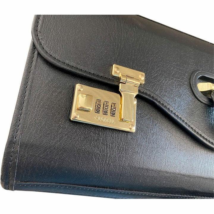 Image of Lorell 61613 Travel/Luggage Case (Roller) Travel Essential, Book, File Folder, Black, Vinyl Body, Handle, 14" H x 22" W x 8" Depth, 1 Each