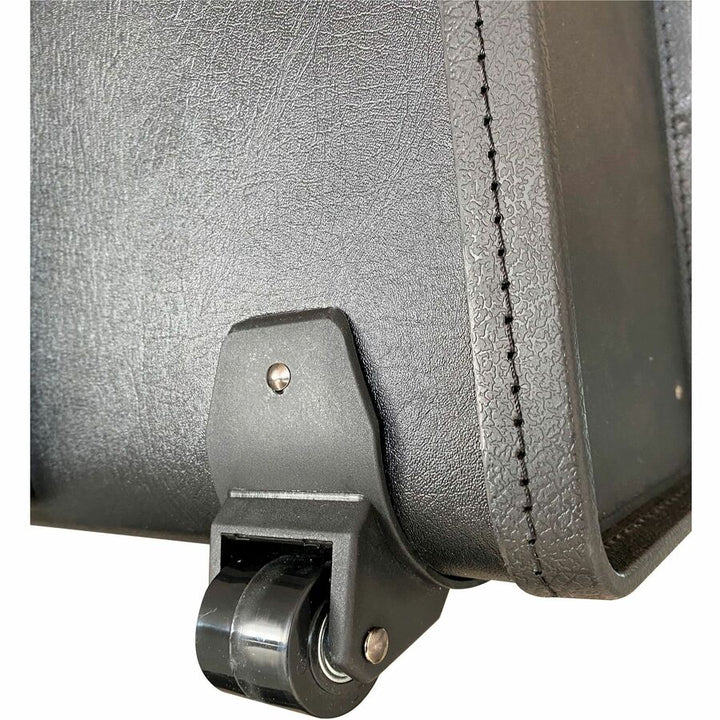 Image of Lorell 61613 Travel/Luggage Case (Roller) Travel Essential, Book, File Folder, Black, Vinyl Body, Handle, 14" H x 22" W x 8" Depth, 1 Each