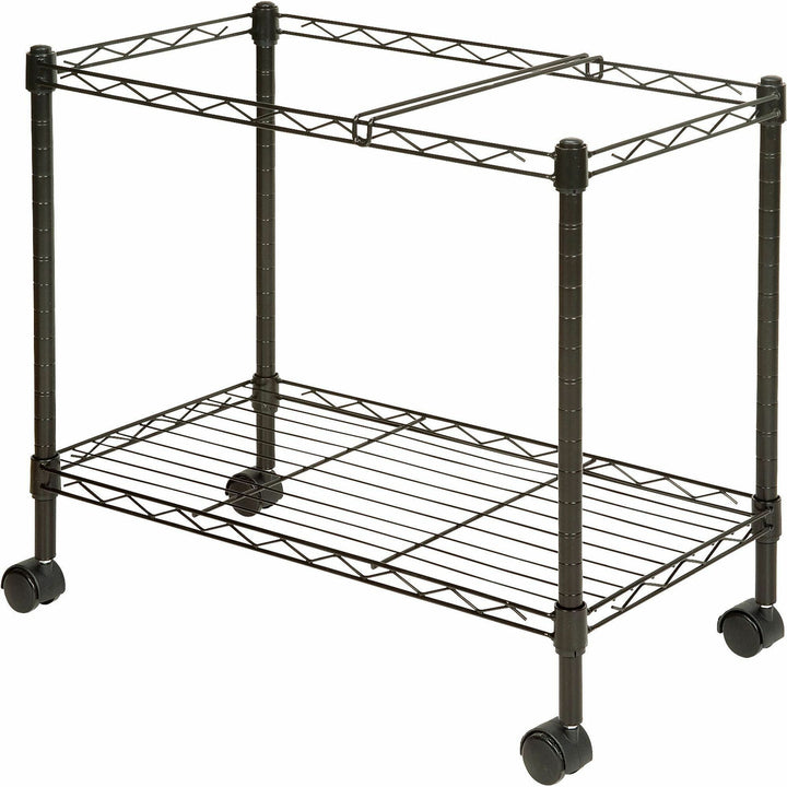 Image of Lorell Mobile Filing Cart, Ltr/Lgl, 12-7/8"x25-3/4"x20-1/2", Black