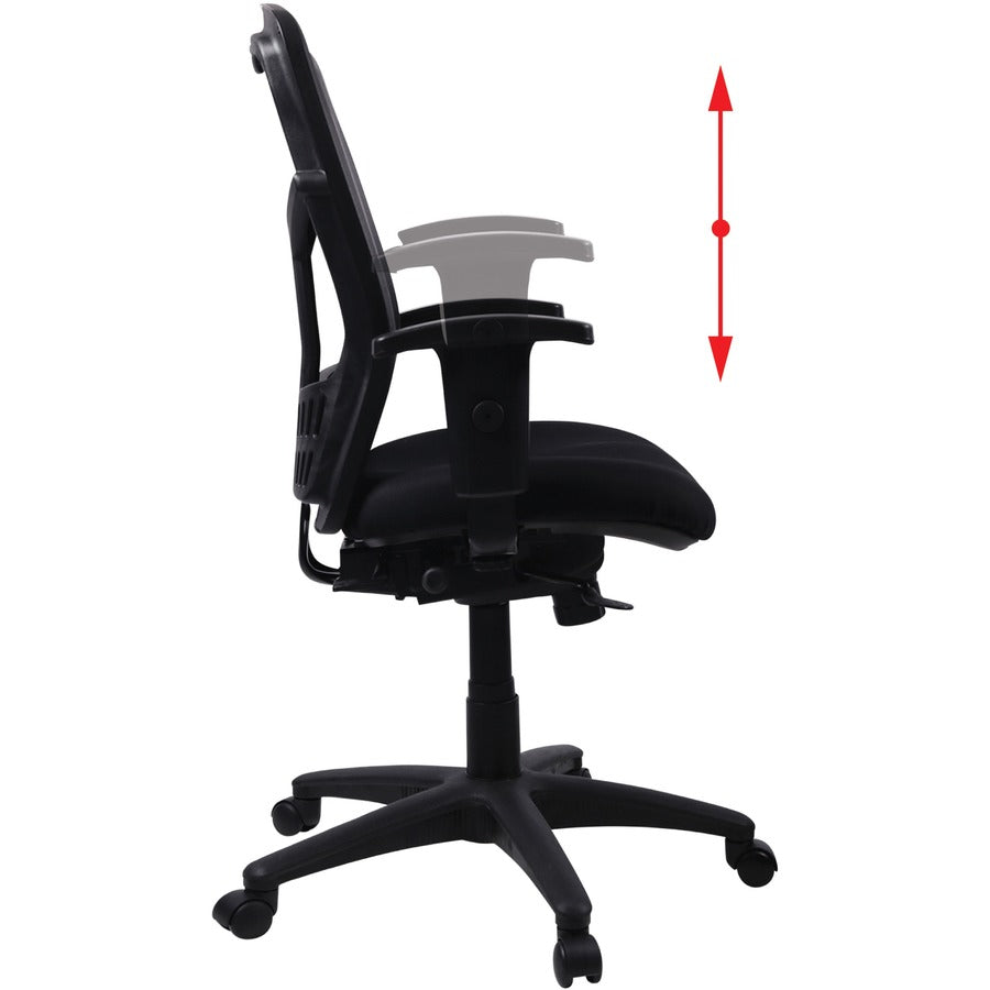 Image of Lorell High-Back Chair,Exec,Swivel,28-1/2"x28-1/2"x45",Black