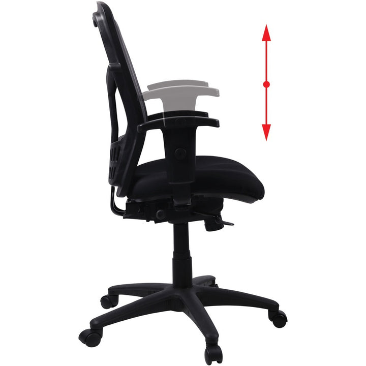 Image of Lorell High-Back Chair,Exec,Swivel,28-1/2"x28-1/2"x45",Black