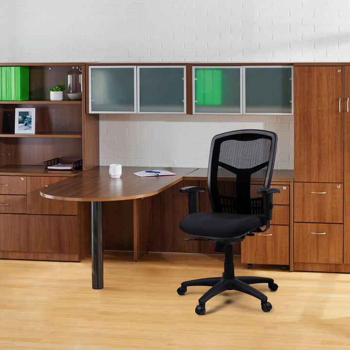 Image of Lorell High-Back Chair,Exec,Swivel,28-1/2"x28-1/2"x45",Black