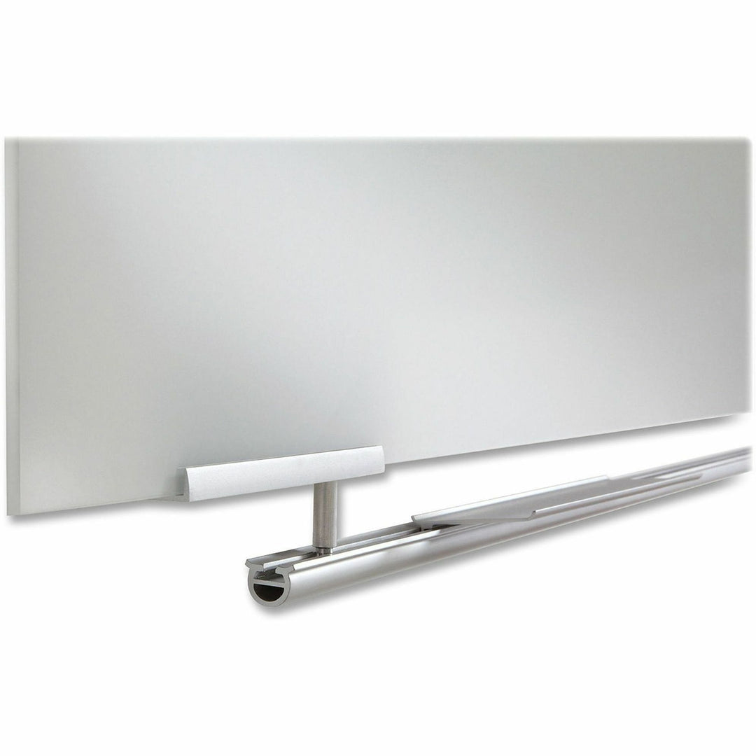 Image of Iceberg Clarity Glass Dry Erase Board with Aluminum Trim, 60" x 36", White Surface, Satin Aluminum Frame