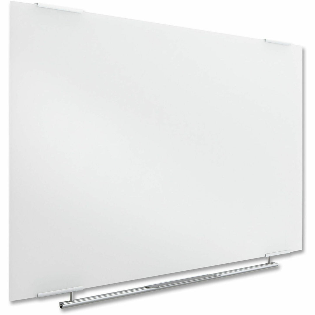 Image of Iceberg Clarity Glass Dry Erase Board with Aluminum Trim, 60" x 36", White Surface, Satin Aluminum Frame