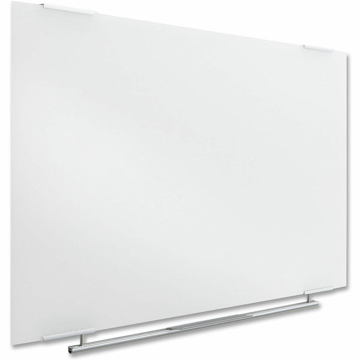 Image of Iceberg Clarity Glass Dry Erase Board with Aluminum Trim, 60" x 36", White Surface, Satin Aluminum Frame