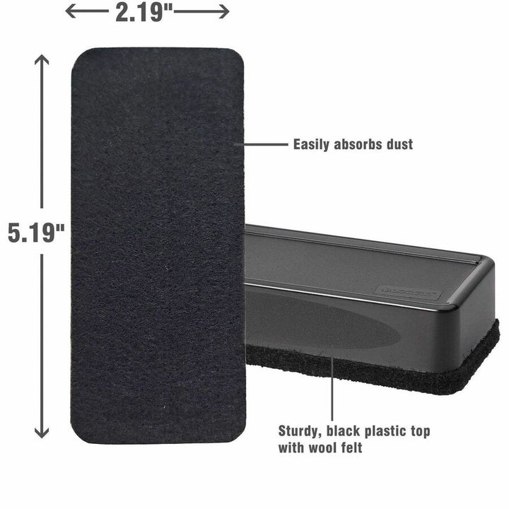 Image of Lorell Board Eraser,Dry-erase,Wool Felt,2-3/16"x5-3/16"x1-5/16",BK