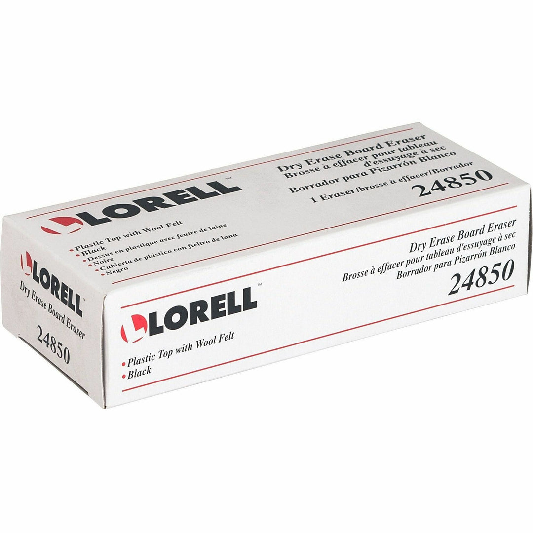 Image of Lorell Board Eraser,Dry-erase,Wool Felt,2-3/16"x5-3/16"x1-5/16",BK