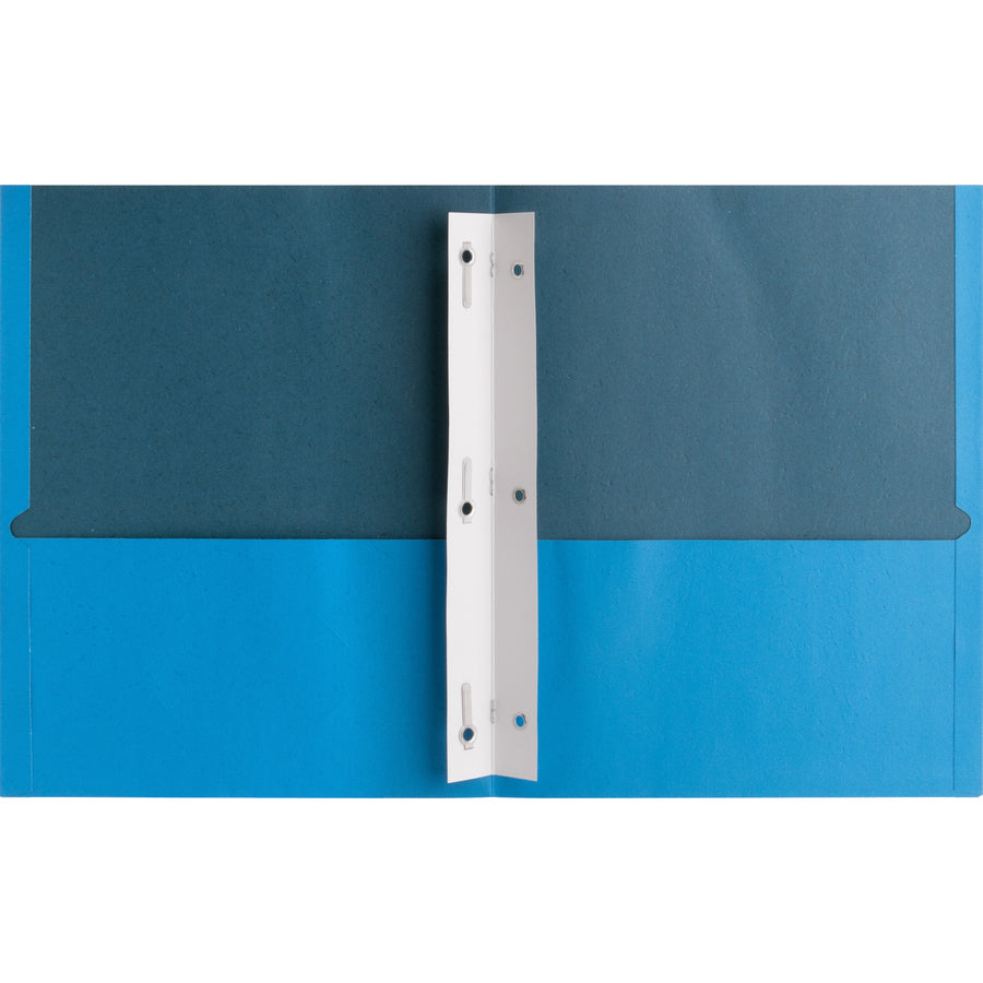 Image of Business Source 2-Pocket Folders, 100 Sh Cap, Ltr, 9-1/2"x11", 25/BX, LBE