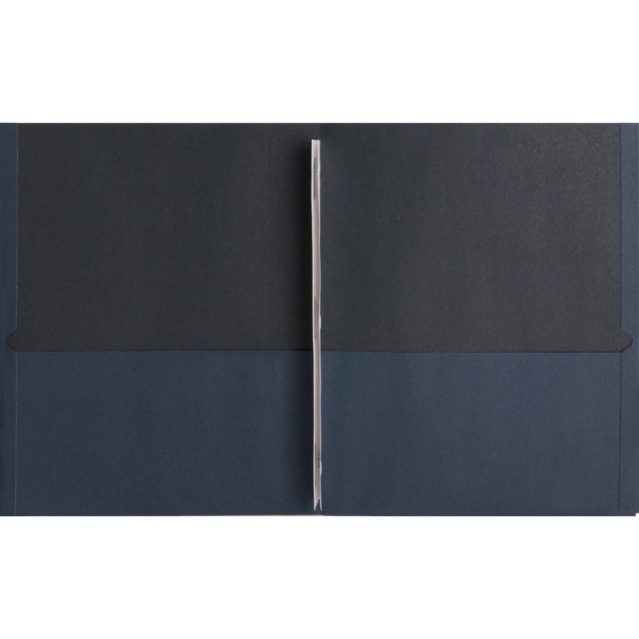 Image of Business Source 2-Pocket Folders, 100 Sh Cap, Ltr, 9-1/2"x11", 25/BX, DBE