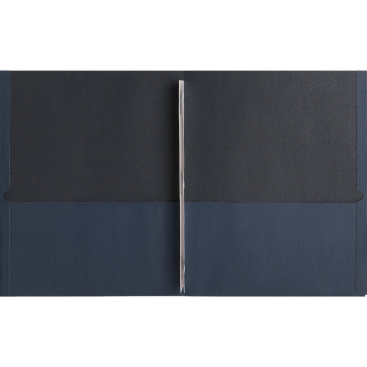 Image of Business Source 2-Pocket Folders, 100 Sh Cap, Ltr, 9-1/2"x11", 25/BX, DBE