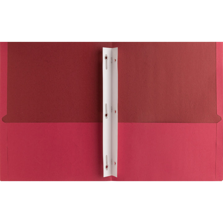 Image of Business Source 2-Pocket Folders, 100 Sh Cap, Ltr, 9-1/2"x11", 25/BX, RD