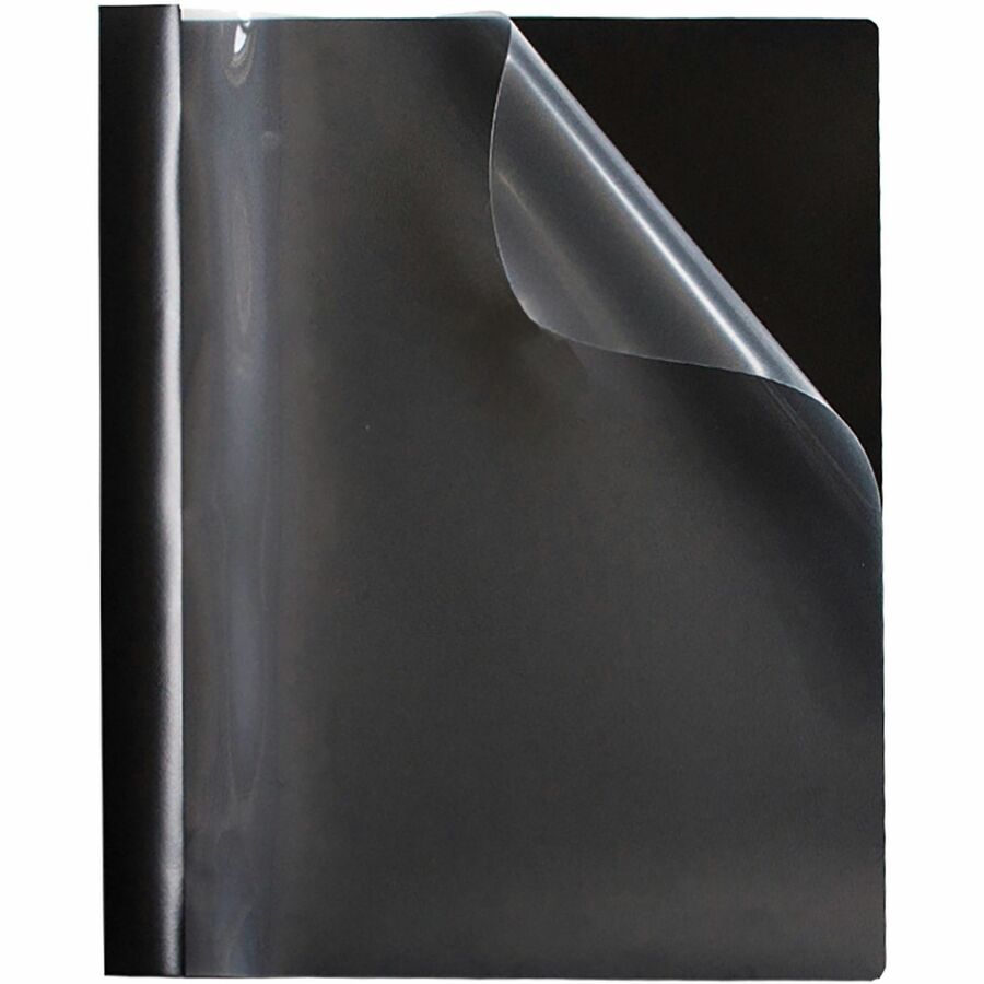 Image of Business Source Report Covers, Clear Front, 1/2" Cap, 8-1/2"x11", 25/BX, BK