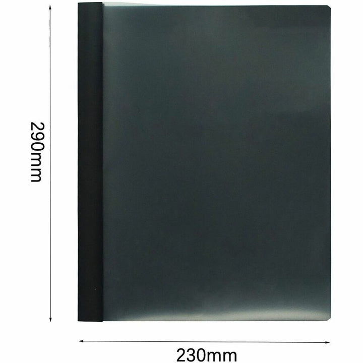 Image of Business Source Report Covers, Clear Front, 1/2" Cap, 8-1/2"x11", 25/BX, BK
