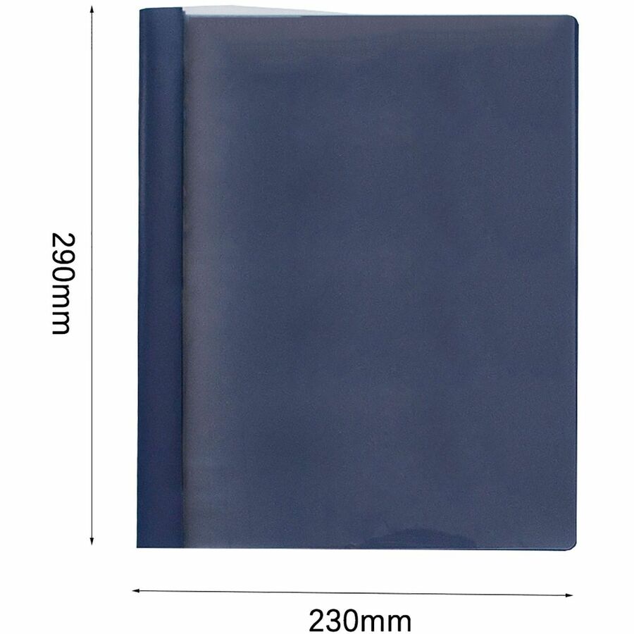 Image of Business Source Report Covers, Clear Front, 1/2" Cap, 8-1/2"x11", 25/BX, DBE