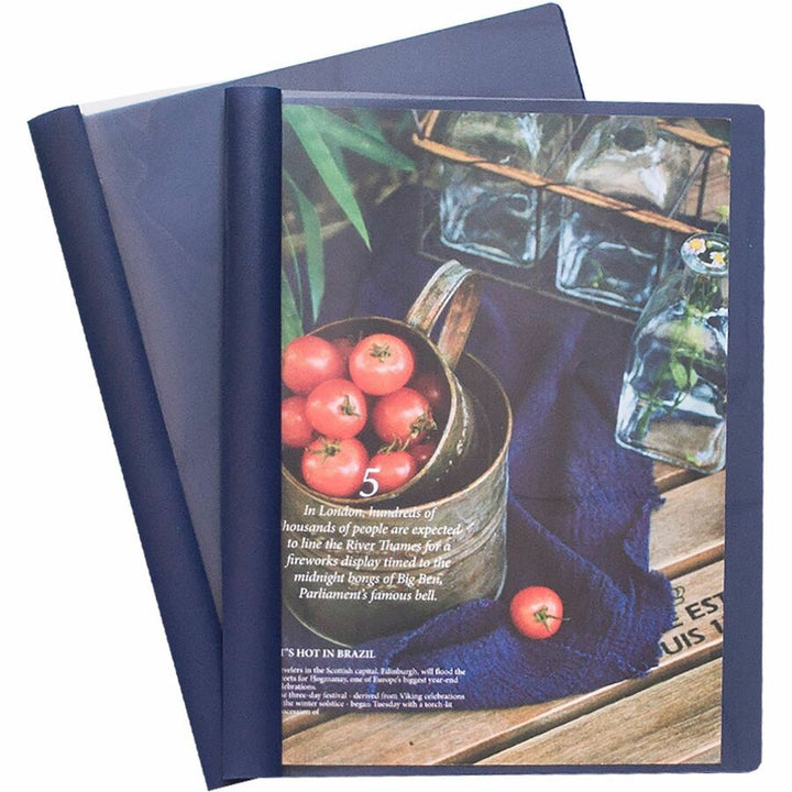 Image of Business Source Report Covers, Clear Front, 1/2" Cap, 8-1/2"x11", 25/BX, DBE