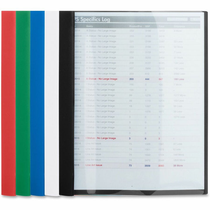 Image of Business Source Report Covers, Clear Front, 1/2" Cap, 8-1/2"x11", 25/BX, DBE