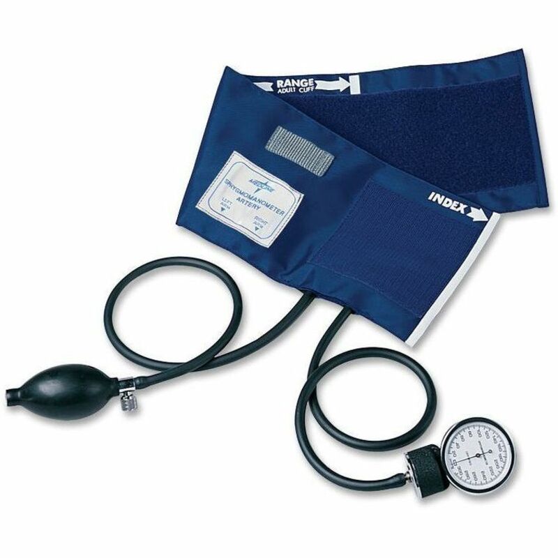 Image of Medline Sphygmomanometer, PVC, Adult, Handheld, Blue