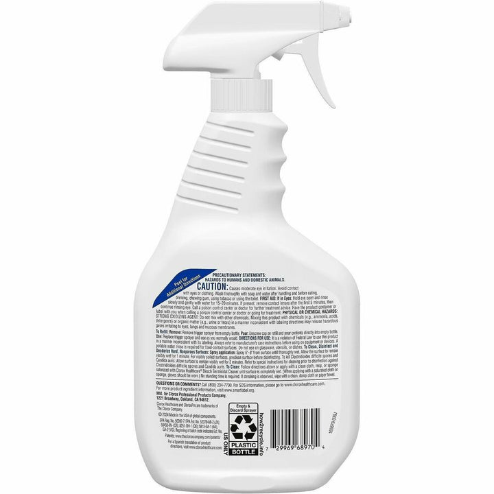 Image of Clorox 68970 Healthcare Bleach Germicidal Cleaner Spray