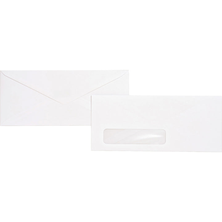 Image of Business Source Business Window Envelopes,No.10,4-1/8"x9-1/2",500/BX,WE Wove