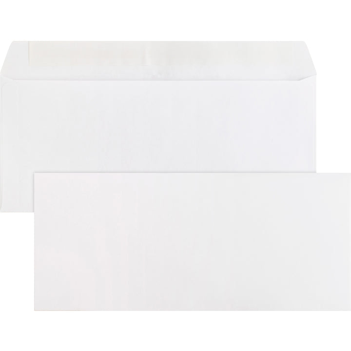 Image of Business Source Peel/Seal Envelopes,Plain,No. 10, 4-1/2"x9-1/2",500/BX, WE