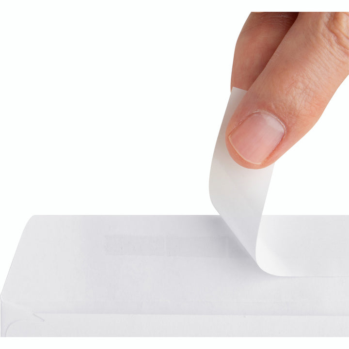 Image of Business Source Peel/Seal Envelopes,Plain,No. 10, 4-1/2"x9-1/2",500/BX, WE