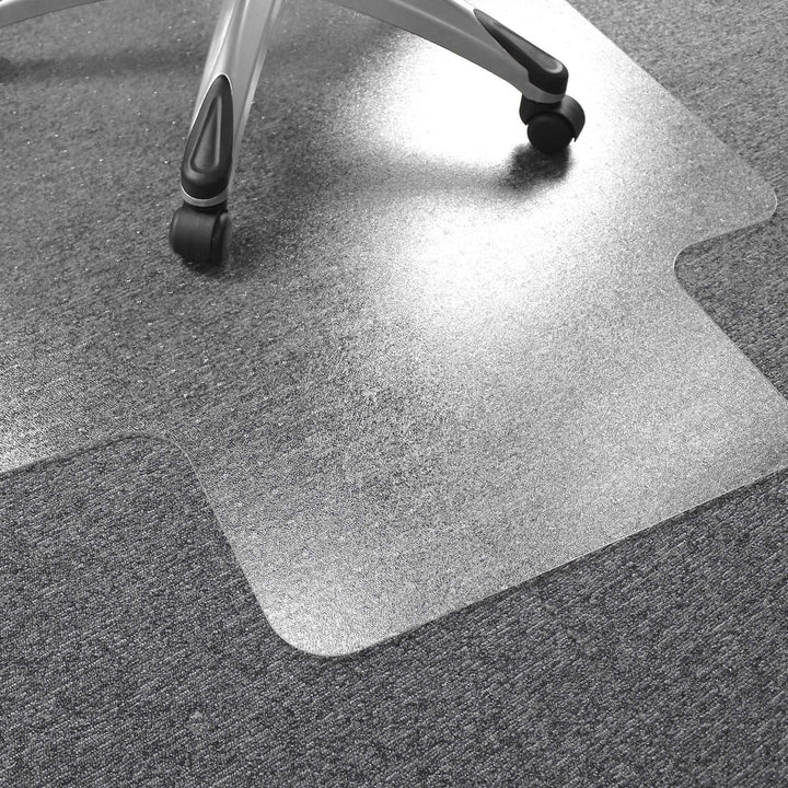 Image of Floortex® Chairmat, High Pile, 48"x53", Lip 10"x25", Clear
