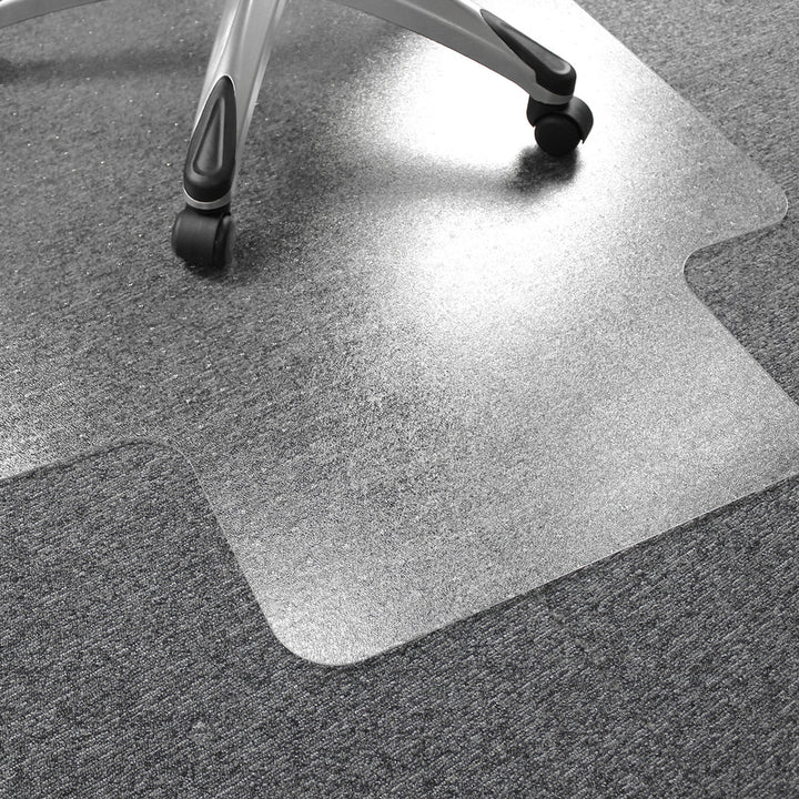 Image of Floortex® Chairmat, Low/Med Pile, Lip 12"x25", 48"x60", Clear