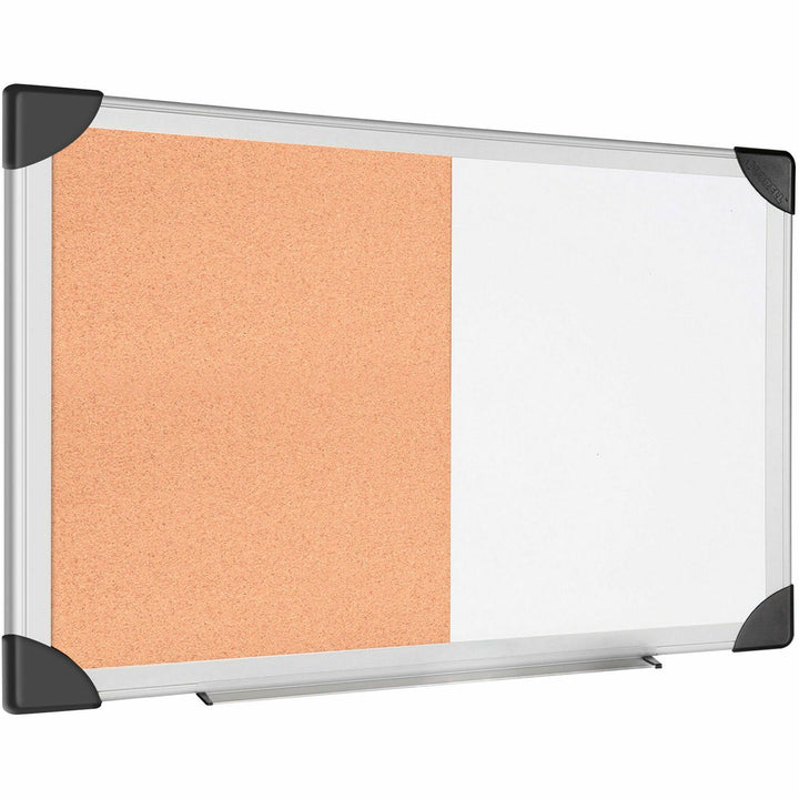 Image of Lorell Combo Board, Dry-Erase/Cork, 18"x24", Aluminum Frame