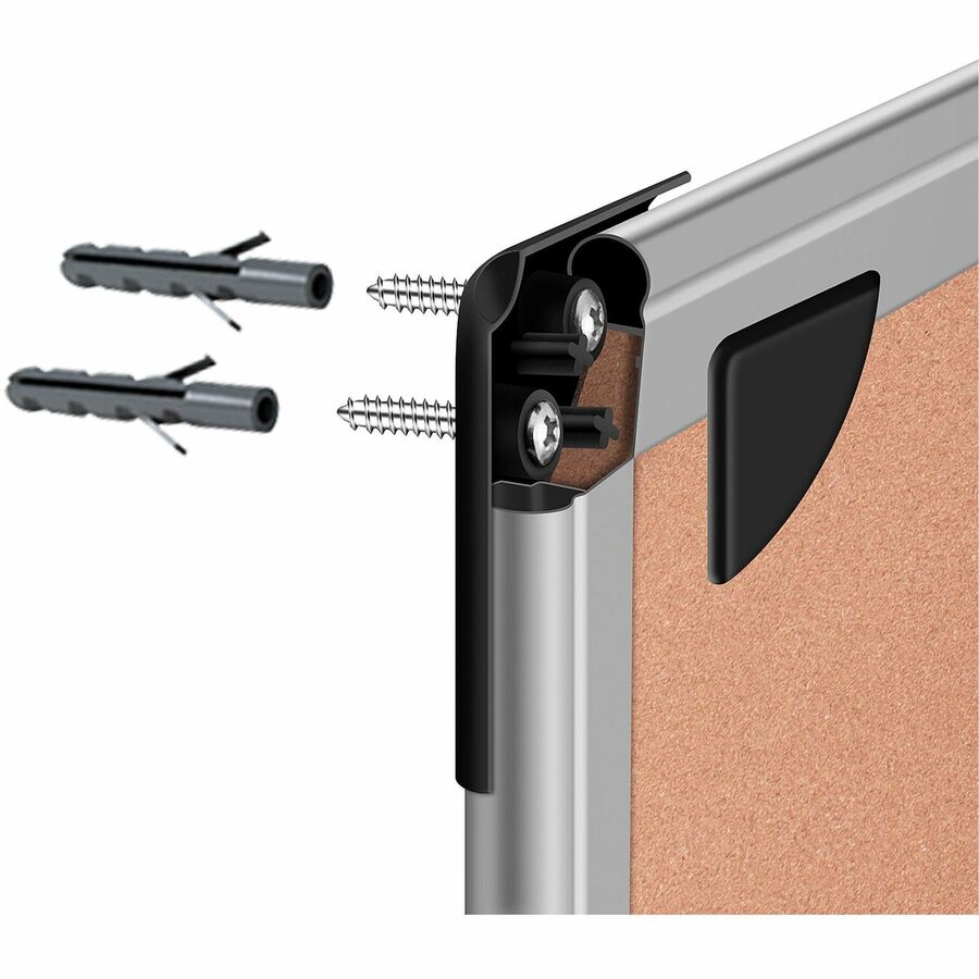 Image of Lorell Combo Board, Dry-Erase/Cork, 24"x36", Aluminum Frame