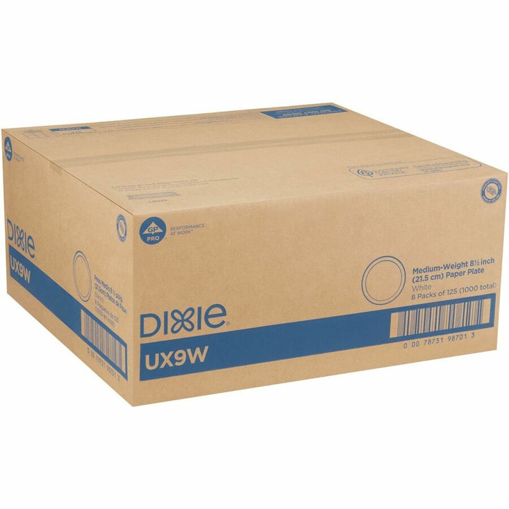 Image of Dixie® Plates, Heavyweight, 8-1/8",125/PK,4PK/CT,Pathways/WE
