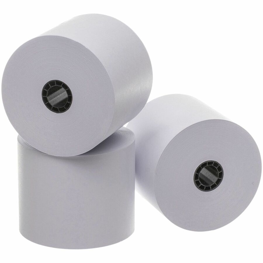 Image of Business Source Paper Rolls, Single Ply, 2-1/4"x150', Bond, 3/PK, WE