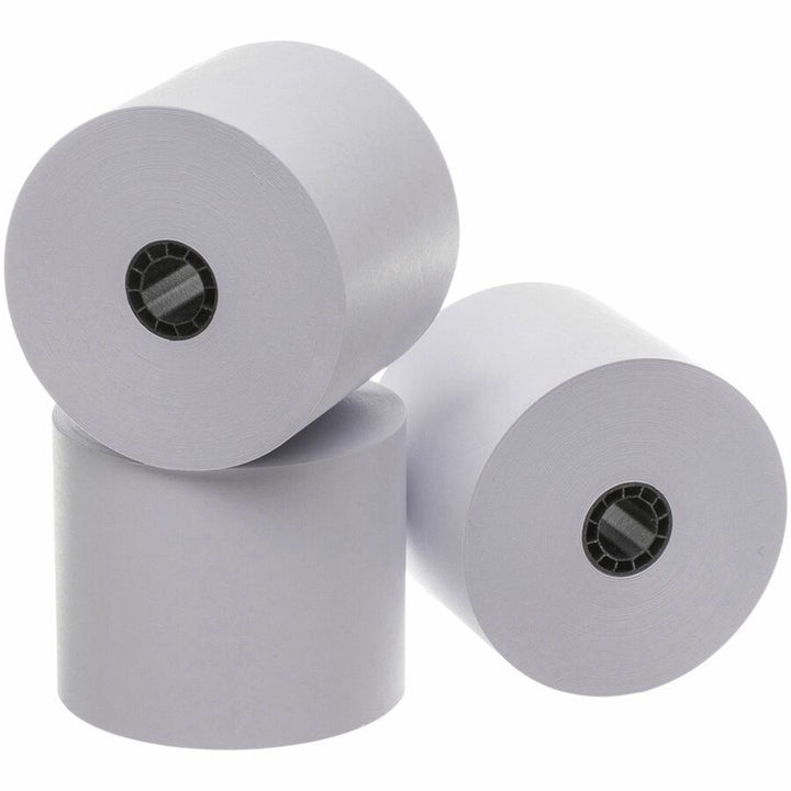 Image of Business Source Paper Rolls, Single Ply, 2-1/4"x150', Bond, 3/PK, WE