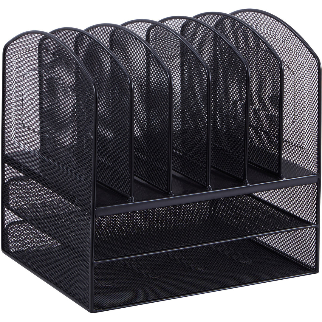 Image of Lorell Organizer, Hor/Ver, 13-1/2"x11-1/4"x13-1/8", Mesh/Black