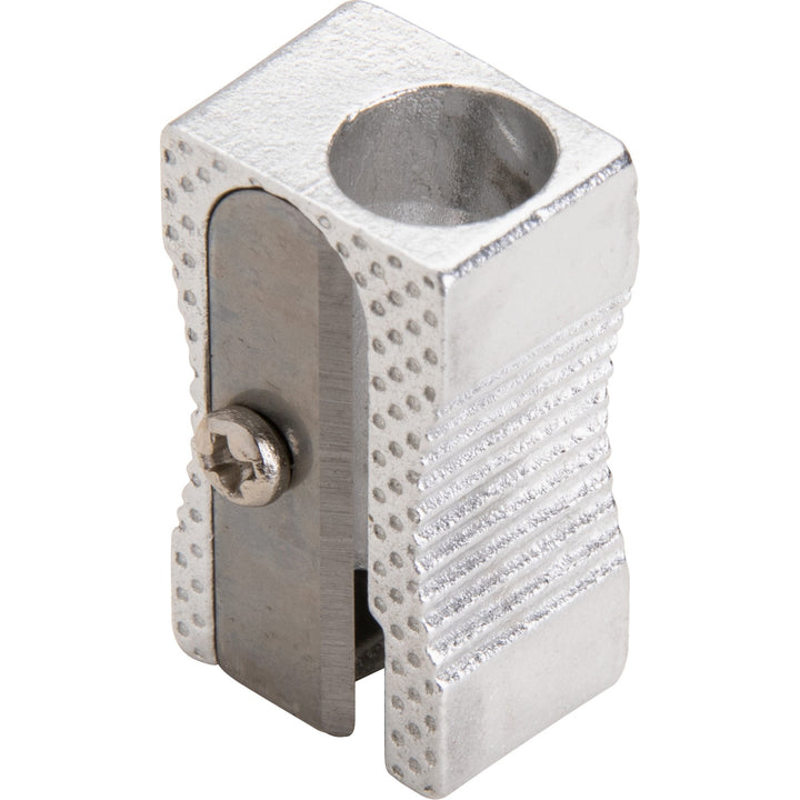 Image of Integra 42852 Aluminum Pocket Pencil Sharpener, 1 Hole(s), Aluminum, Silver, 1 Each