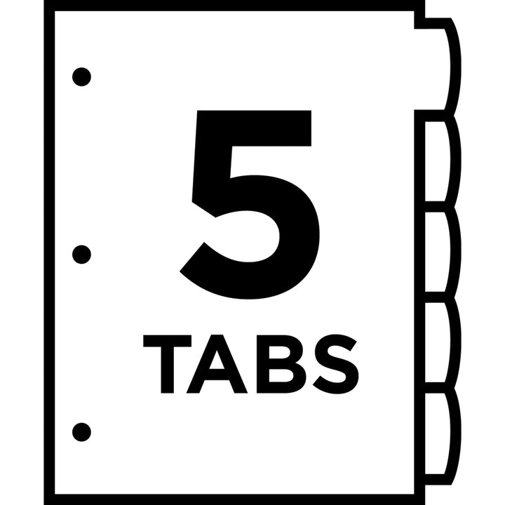 Image of Avery® 16183 Corner Lock Write & Erase Plastic Dividers with Expandable Pockets