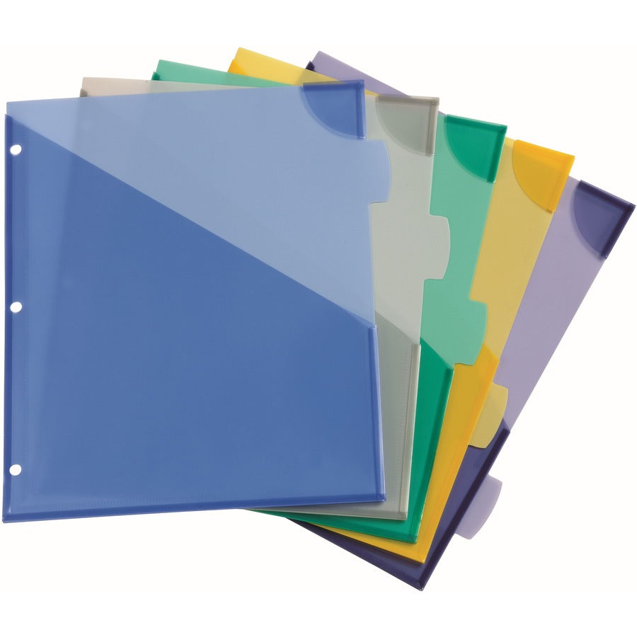 Image of Avery® 16183 Corner Lock Write & Erase Plastic Dividers with Expandable Pockets