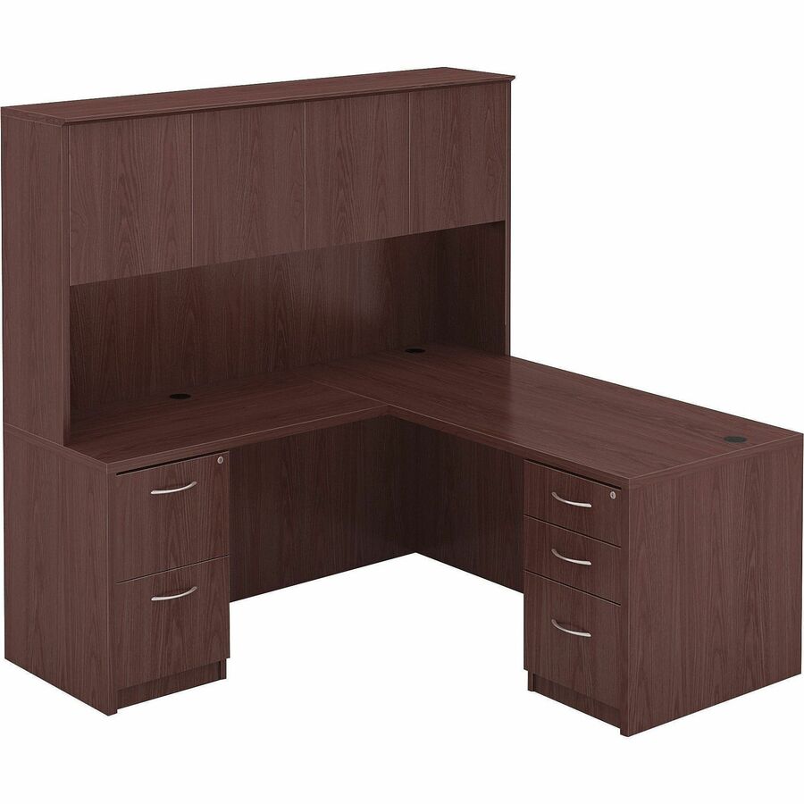 Image of Lorell Rectangular Desk Shell, 48"x30"x29-1/2", Mahogany
