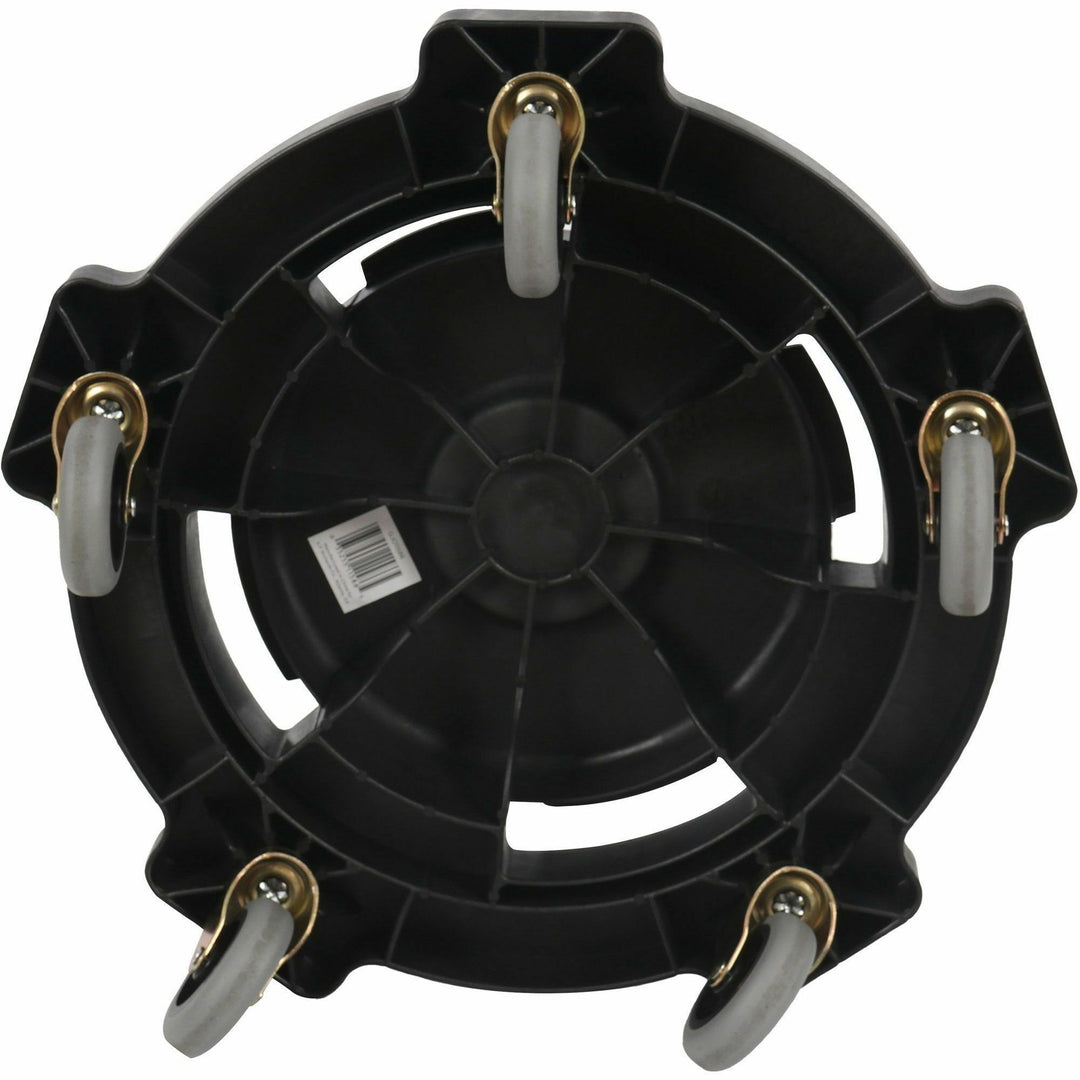 Image of Genuine Joe Dolly, Gallon Round, f/32/44/55 Gal, 17.91"x6.3", Black