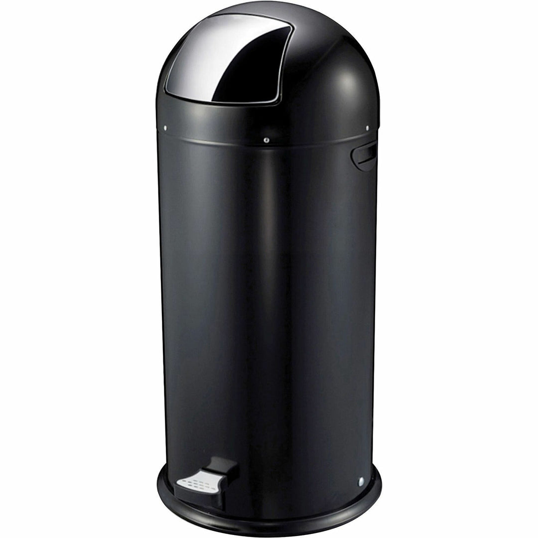 Image of Genuine Joe Trash Receptacle,Foot Pedal,13.5 Gal,17-1/2"Diax37-2/5",BK