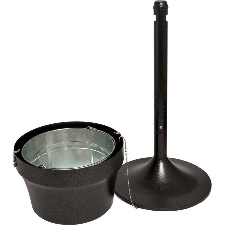 Image of Genuine Joe Smoking Receptacle, Capped Tube, 4.25 Gal., 16"x37", Bronze