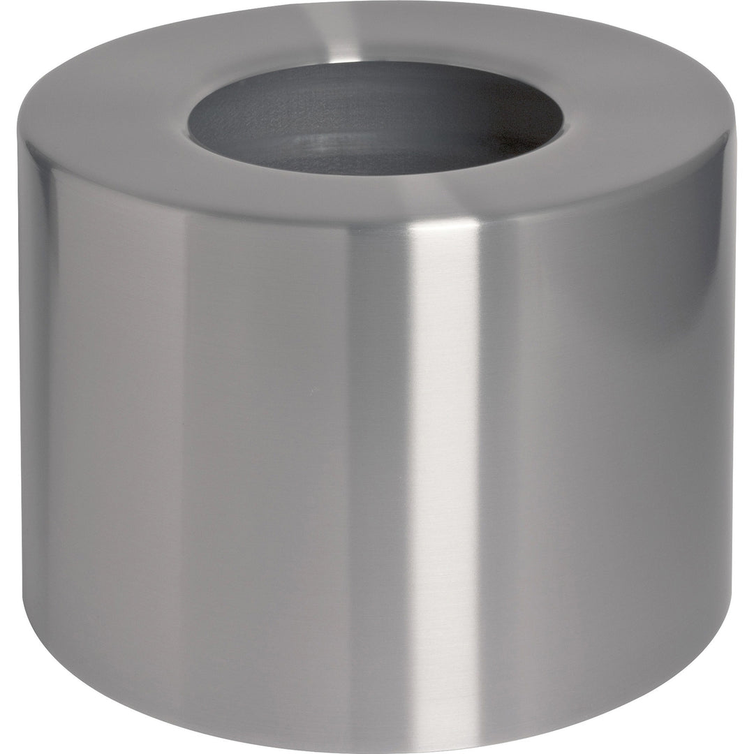 Image of Genuine Joe Waste Receptacle,Weather-resistant,35 Gal,18"x34",Aluminum