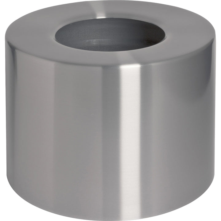 Image of Genuine Joe Waste Receptacle,Weather-resistant,35 Gal,18"x34",Aluminum