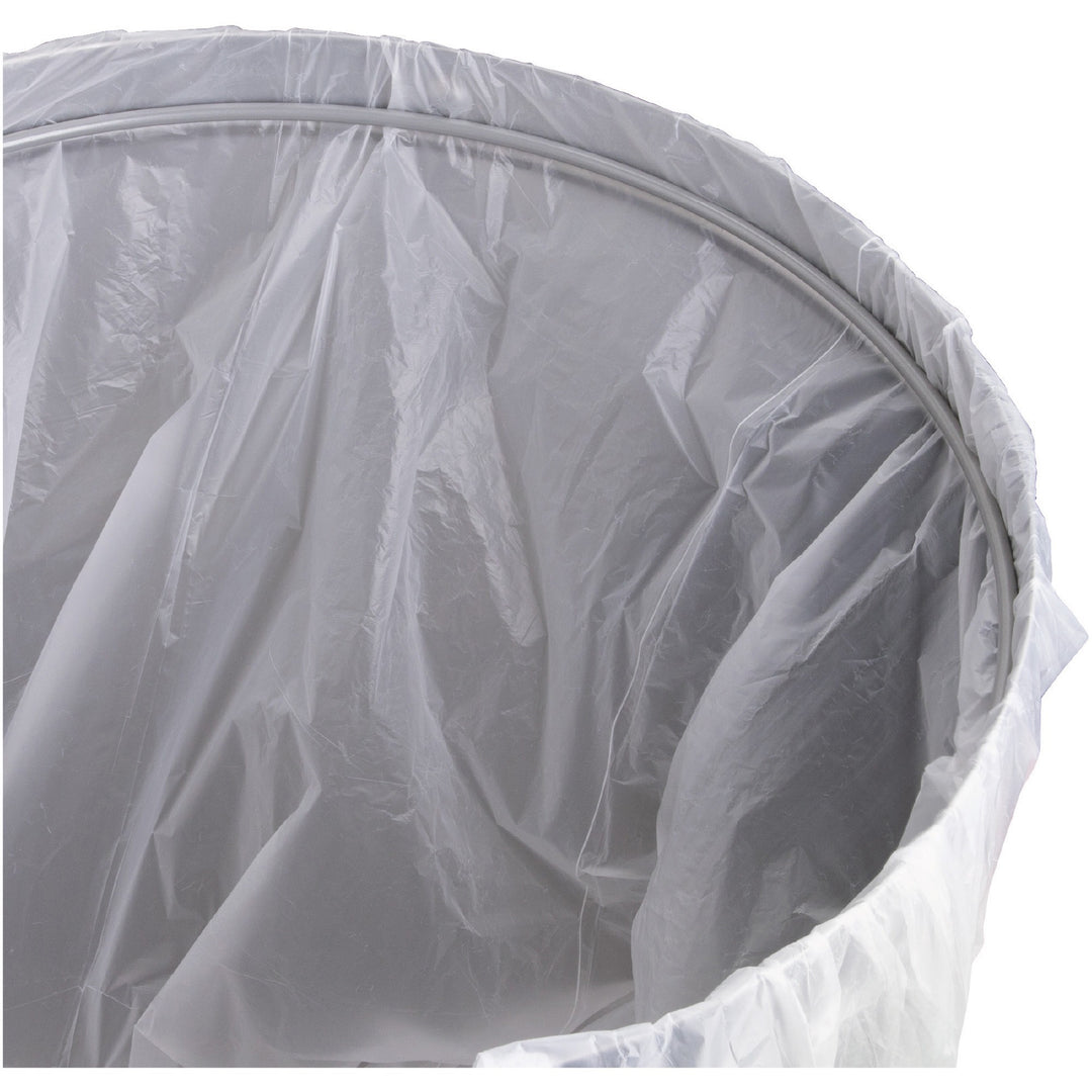 Image of Genuine Joe Waste Receptacle, 30 Gal, 20"Diax31-1/2"H, Stainless Steel