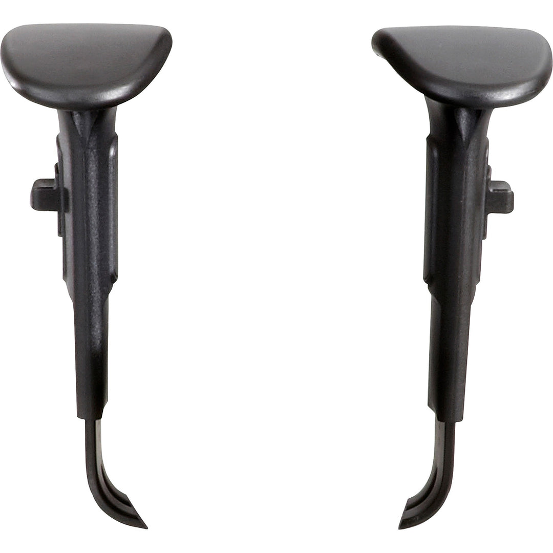 Image of Safco® Adjustable T-Pad Arms for Safco Alday and Vue Series Task Chairs and Stools, 3.5 x 10.5 x 14, Black, 2/Set
