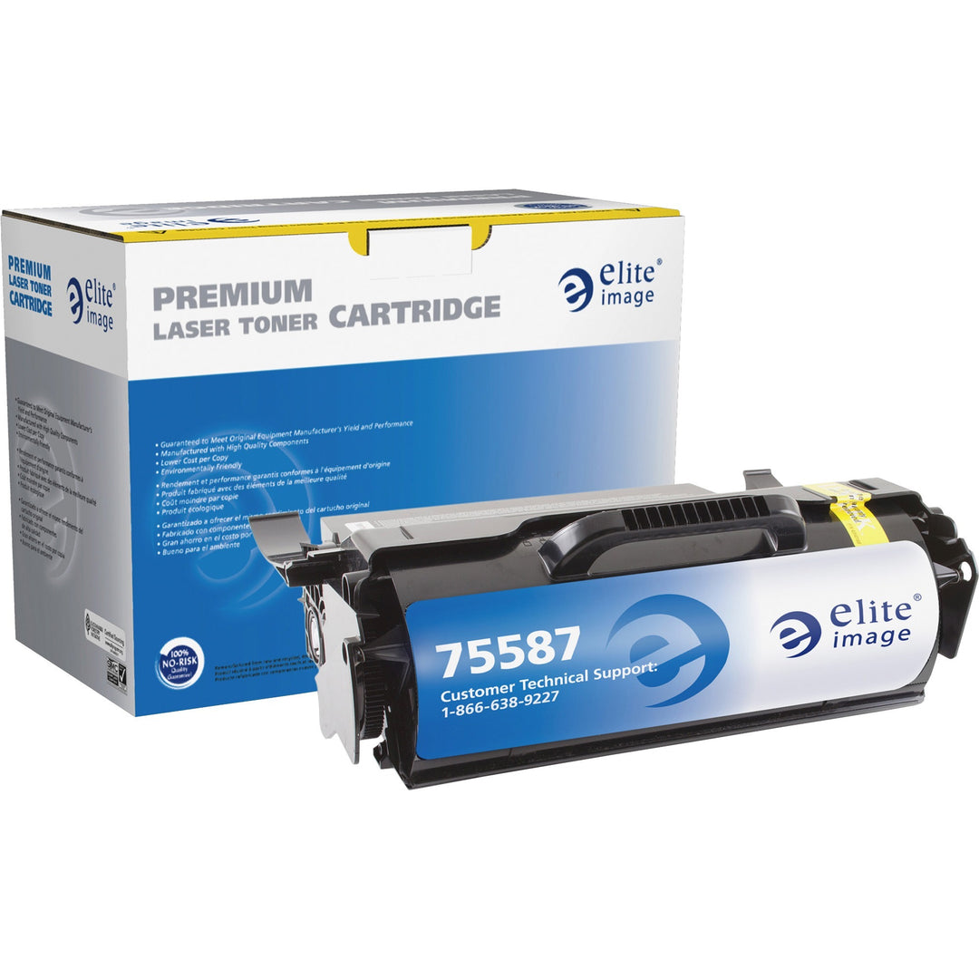 Image of Elite Image 75587 Remanufactured Lexmark MICR Toner Cartridge, 25000 Pages, 1 Each
