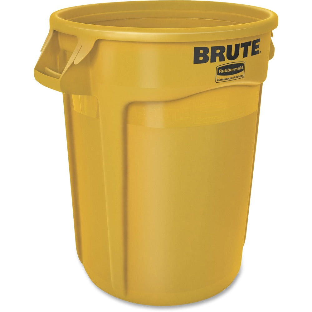 Image of Rubbermaid Commercial Products Brute Container, Hvy-Dty, 32 Gallon, Yellow