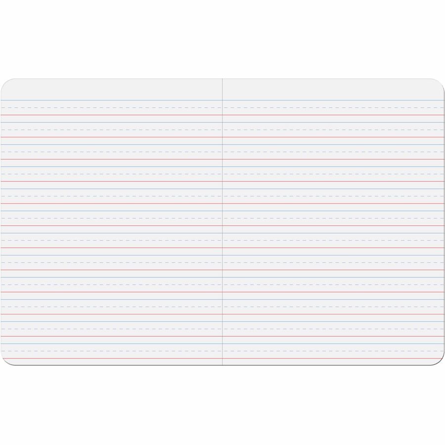 Image of Pacon® Primary Composition Book, D'Nealian 1-3, Zaner-Bloser 2, Manuscript Rule (1/2"), Blue/Black Cover, (100) 9.75 x 7.5 Sheets