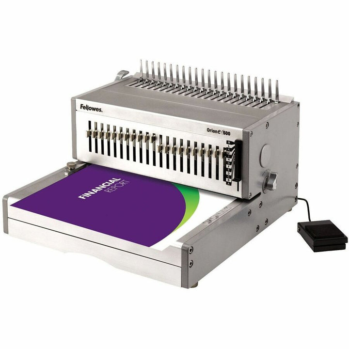 Image of Fellowes® Electric Comb Binding Machine, 15-3/4"x19-3/4"x9-3/4", LTGY