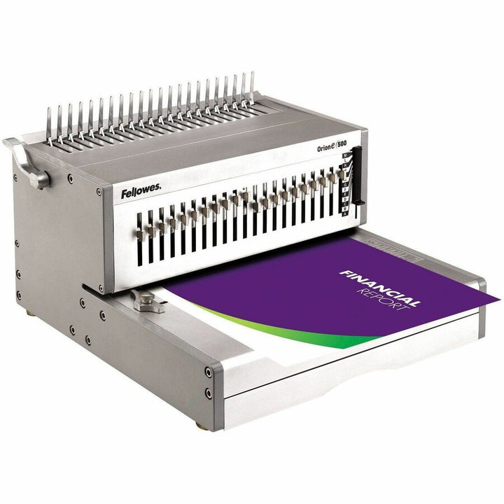 Image of Fellowes® Electric Comb Binding Machine, 15-3/4"x19-3/4"x9-3/4", LTGY
