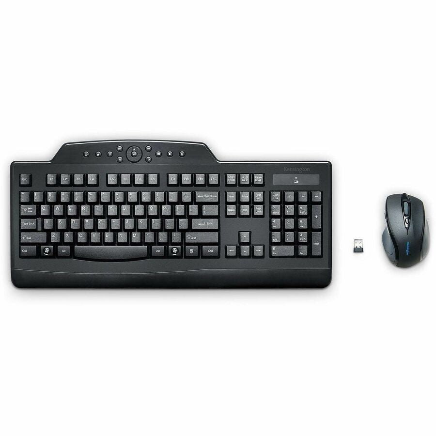 Image of Kensington® Pro Fit Wireless Media Desktop Set, 2.4 Ghz Frequency/30 Ft Wireless Range, Black
